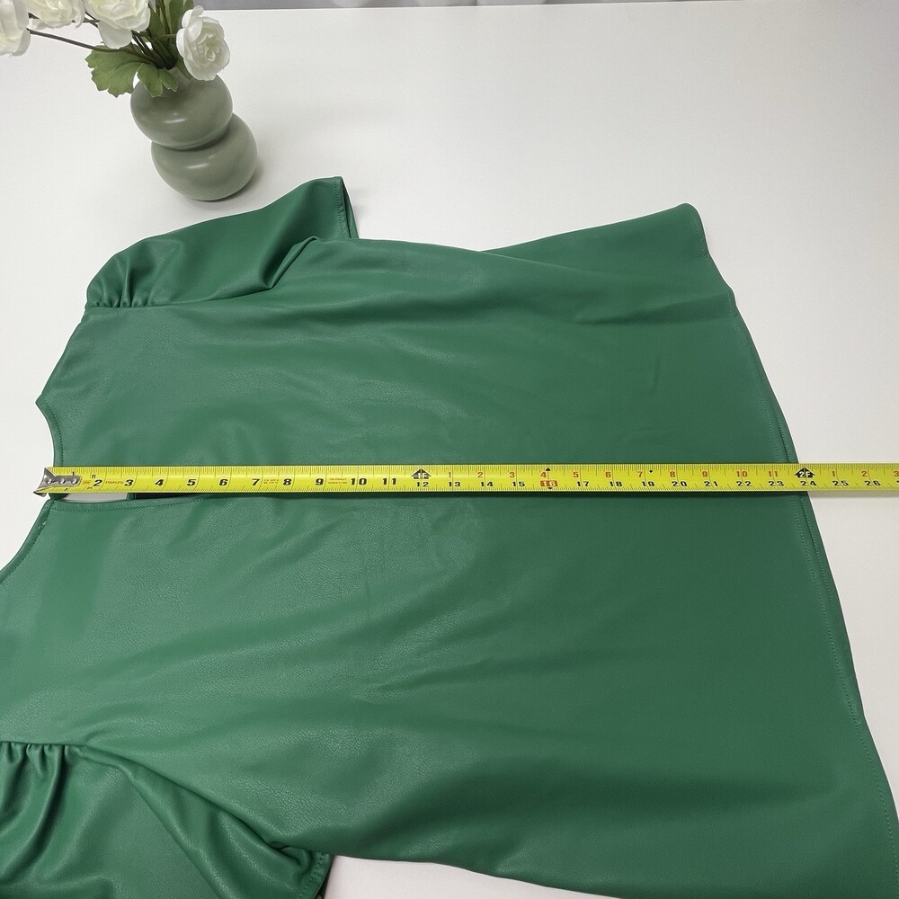 THML Green Puff Sleeve Blouse - Picture 5 of 5